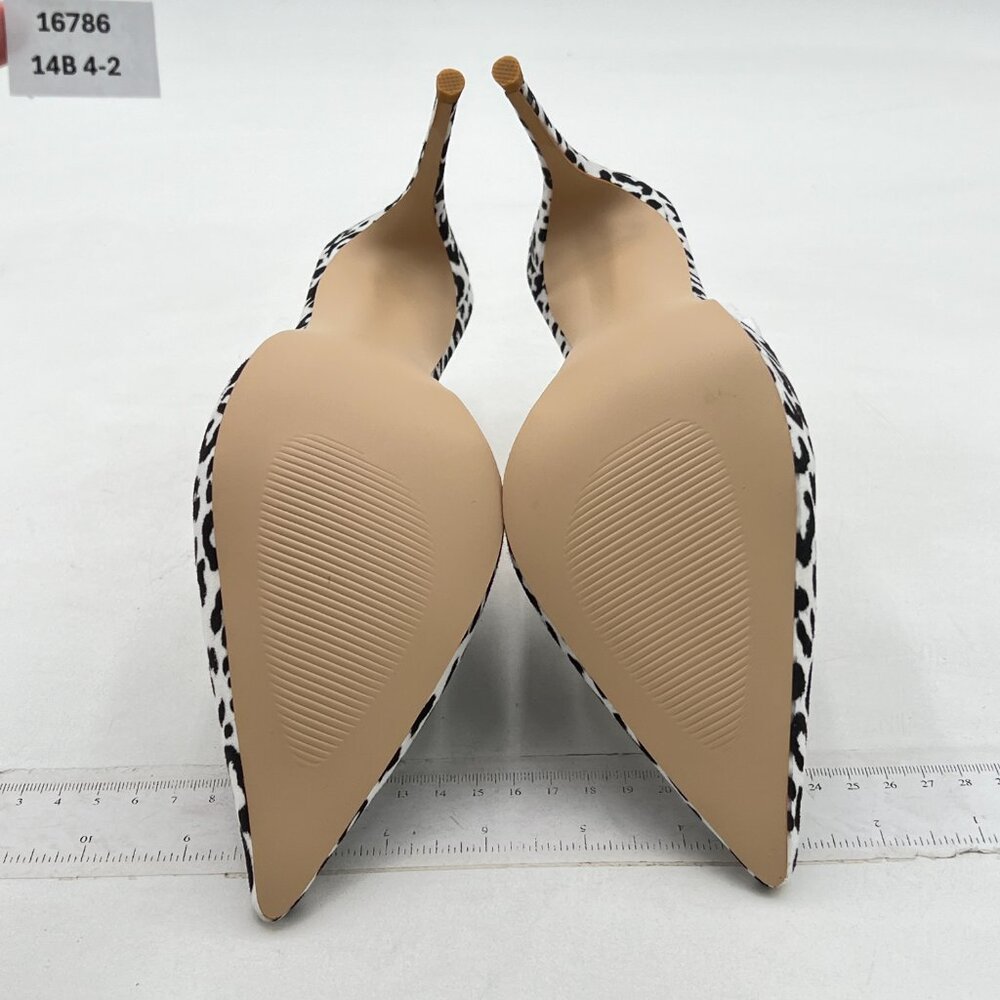 Fowt Leopard Print Side V Cut Backless Mules For … - image 7